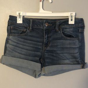 American Eagle Cuffed Jean Shorts